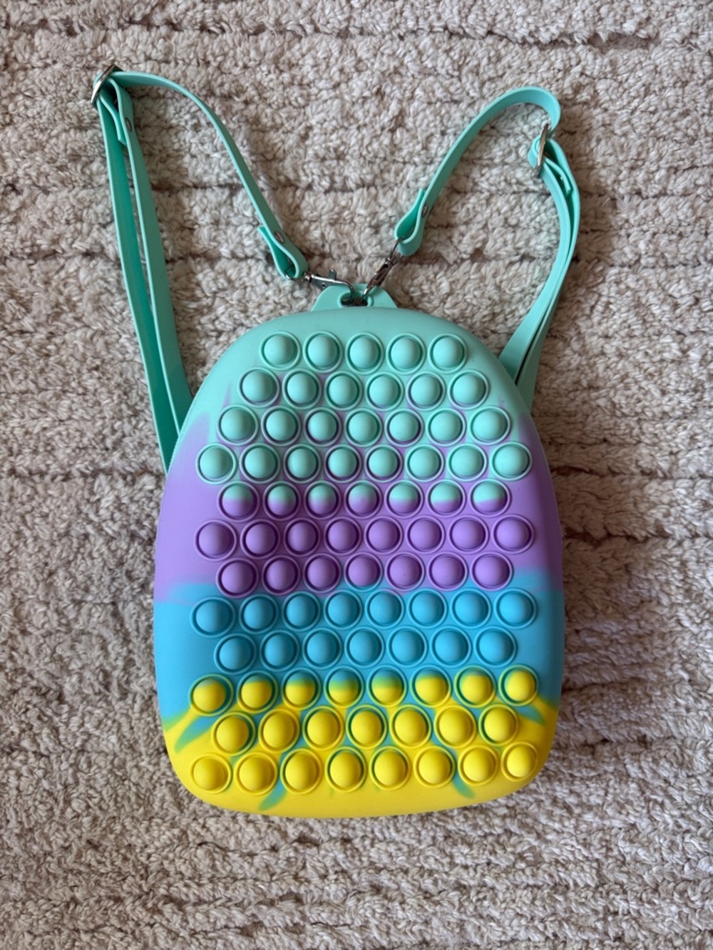 Kids Pop-It Silicone Mini Backpack - Multicolor